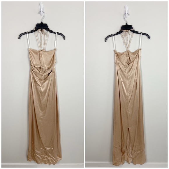 ❤️‍🔥3 FOR $50❤️‍🔥 Michael Costello x REVOLVE Josie Gown in Nude - Picture 3 of 11